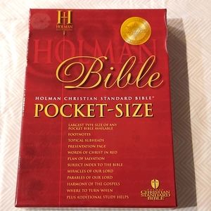 The Holman Pocket - Size Bible -BLK Bonded Leather